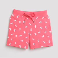 Coral Leaf Print Shorts – Bright & Breezy Look