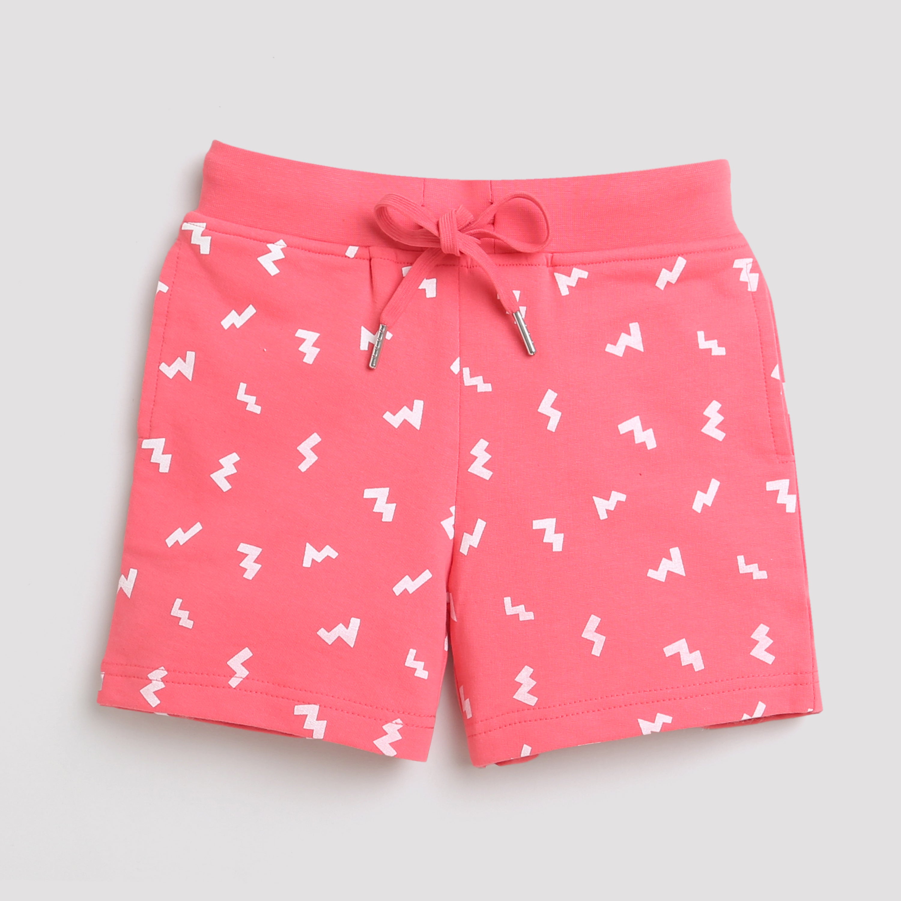 Coral Leaf Print Shorts – Bright & Breezy Look