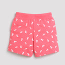 Coral Leaf Print Shorts – Bright & Breezy Look