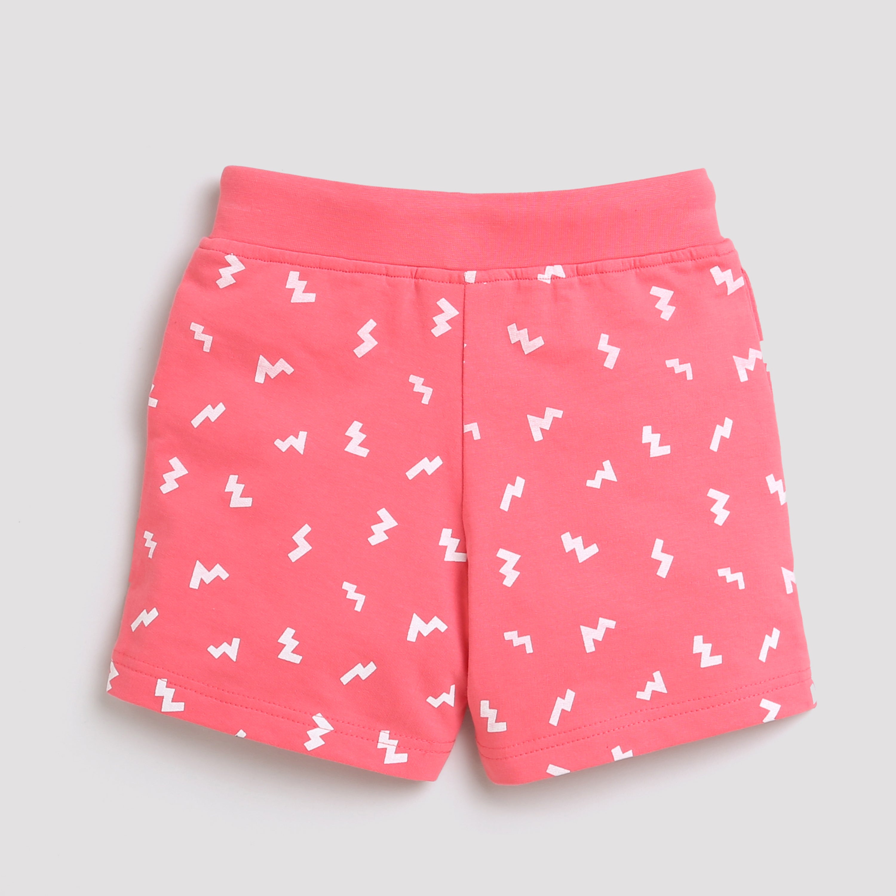 Coral Leaf Print Shorts – Bright & Breezy Look