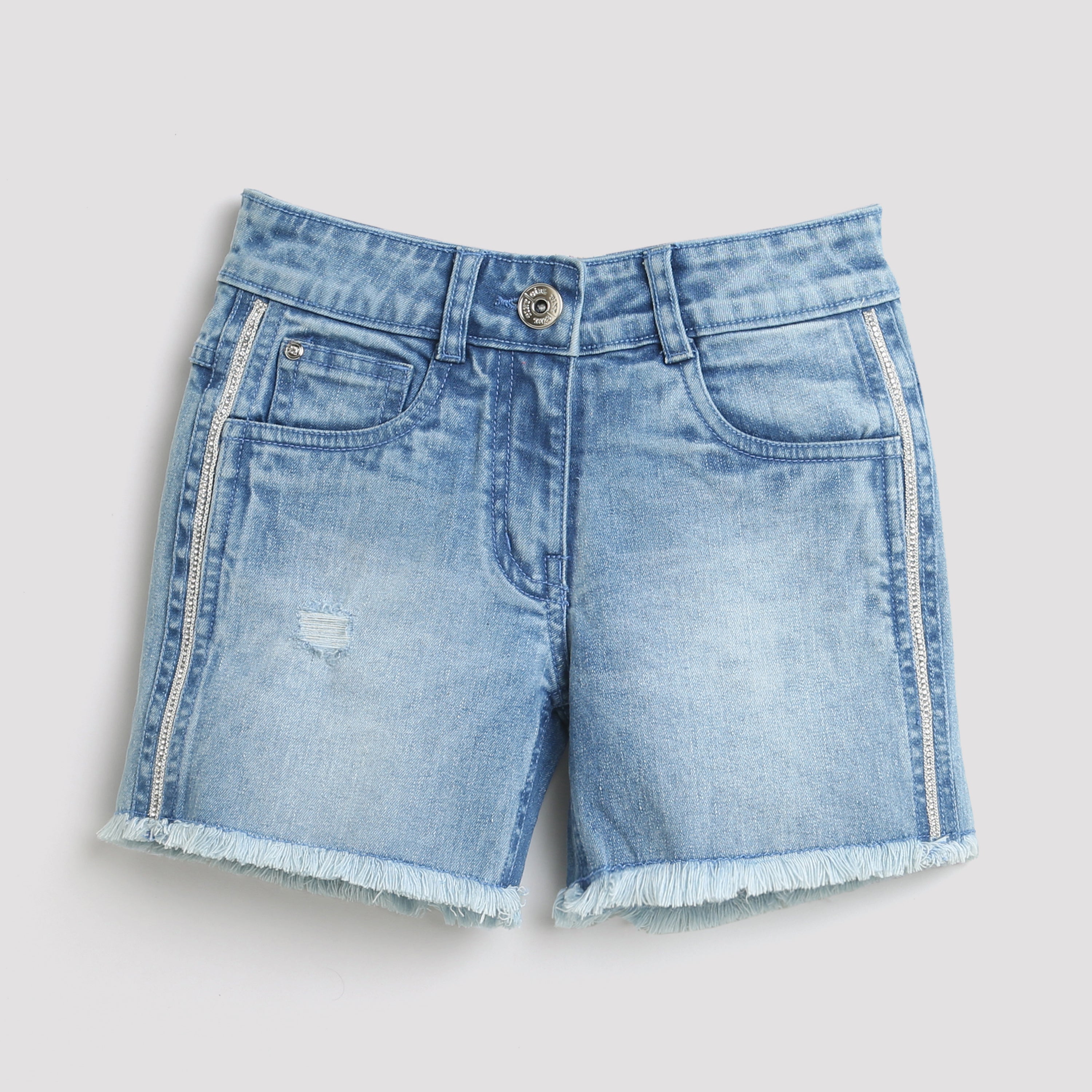 Light Blue Denim Shorts H952