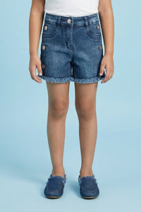 Dark Blue Denim Shorts H959