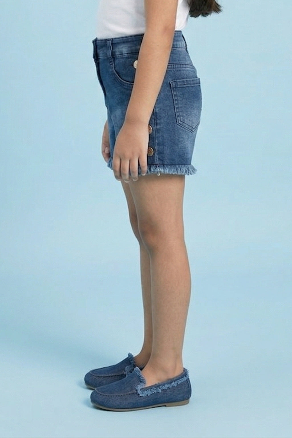 Dark Blue Denim Shorts H959