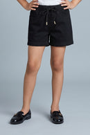 Comfort Fit Black Drawstring Shorts H967
