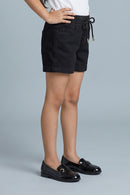 Comfort Fit Black Drawstring Shorts H967