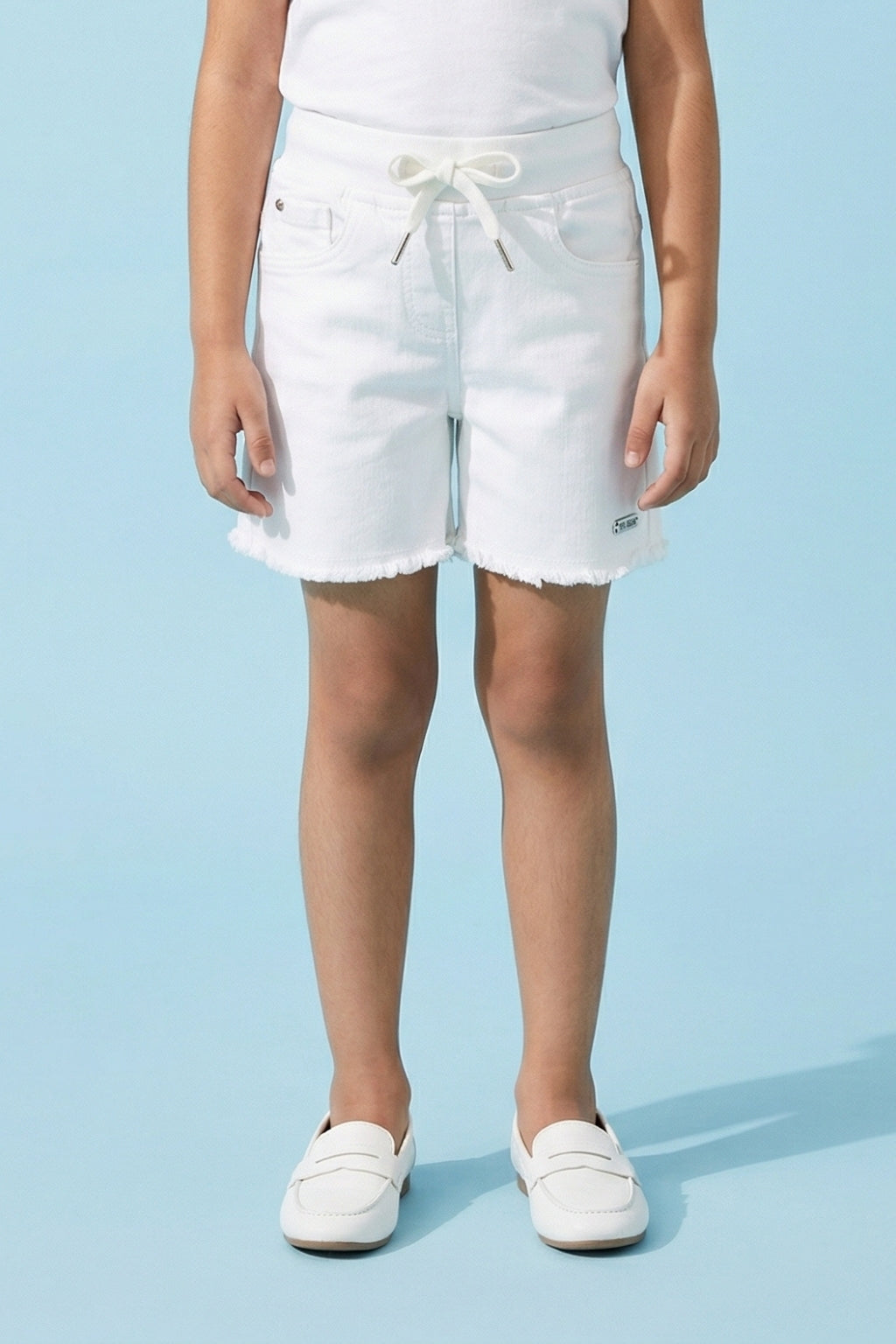 White Denim Shorts H969