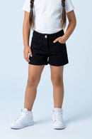 Classic Black Denim Shorts H970