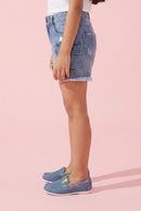 Light Blue Cargo Denim Shorts H982