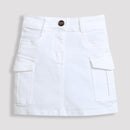 White Cargo Skirt – Smart Utility Chic