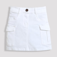 White Cargo Skirt – Smart Utility Chic