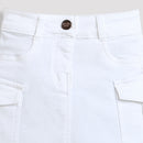 White Cargo Skirt – Smart Utility Chic