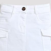 White Cargo Skirt – Smart Utility Chic