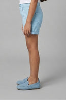 Light Blue Stretch Denim Shorts H986