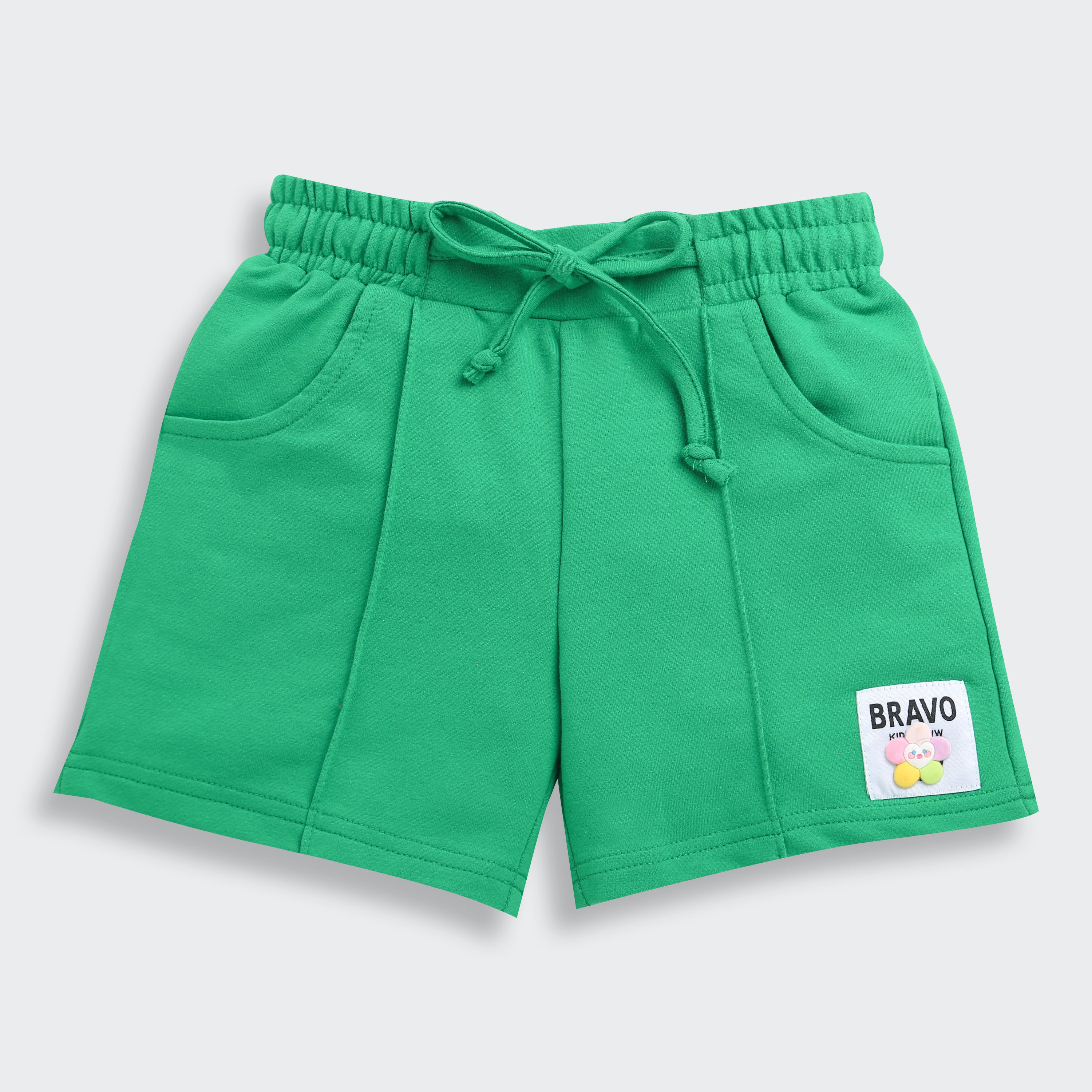 Green Cotton Comfort Shorts H988