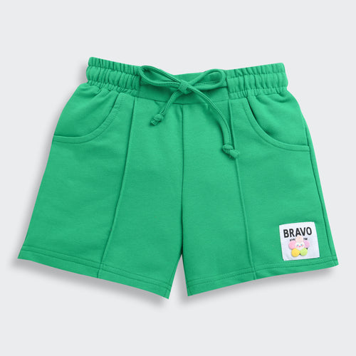Green Cotton Comfort Shorts H988
