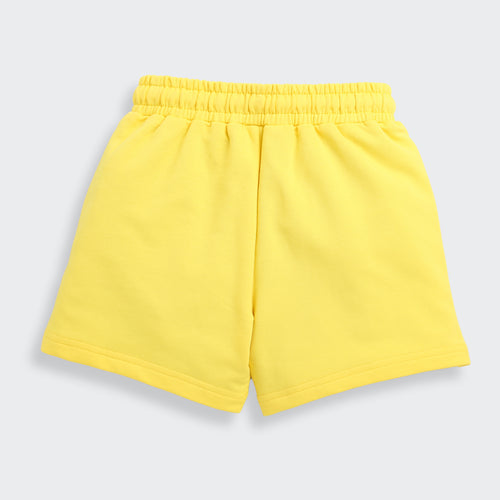 Yellow Casual Knit Shorts H988