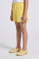 Yellow Casual Knit Shorts H988