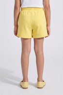 Yellow Casual Knit Shorts H988