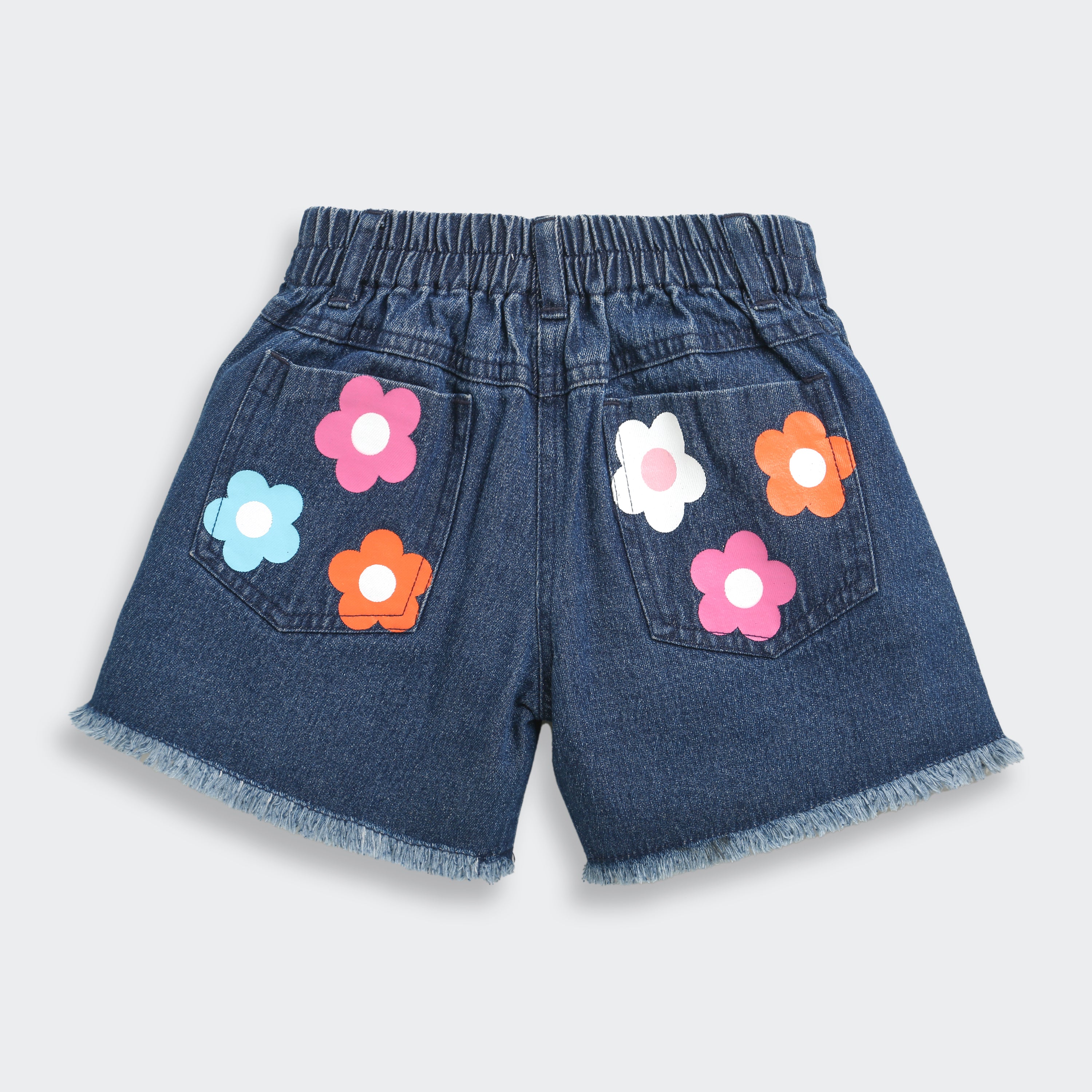 Floral Printed Denim Shorts H999