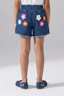 Floral Printed Denim Shorts H999
