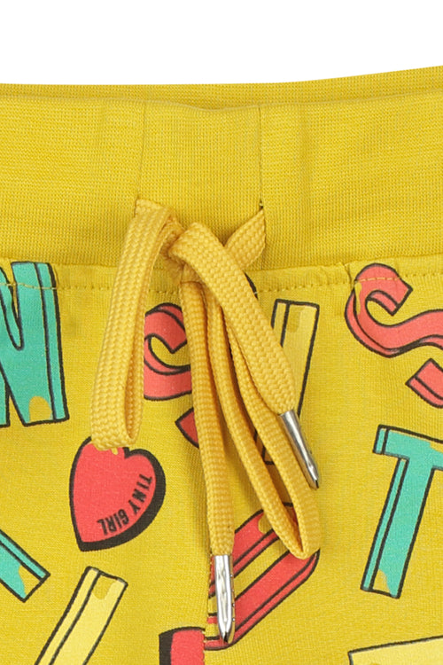 Yellow Print Shorts H873