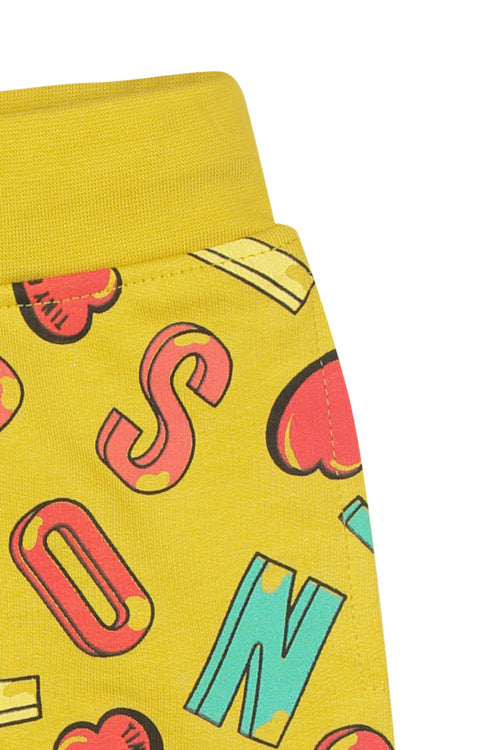 Yellow Print Shorts H873