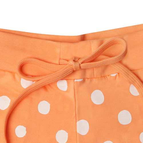 Peach Polka Dot Shorts H875