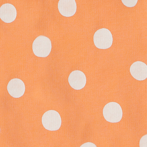 Peach Small Dots Printed Shorts In Regular Fit