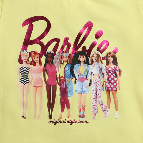 Barbie Yellow Girl Gang Graphic T-Shirt BATP2011