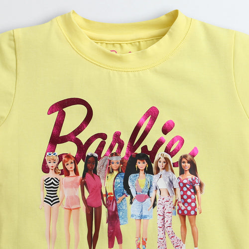 Barbie Yellow Girl Gang Graphic T-Shirt BATP2011