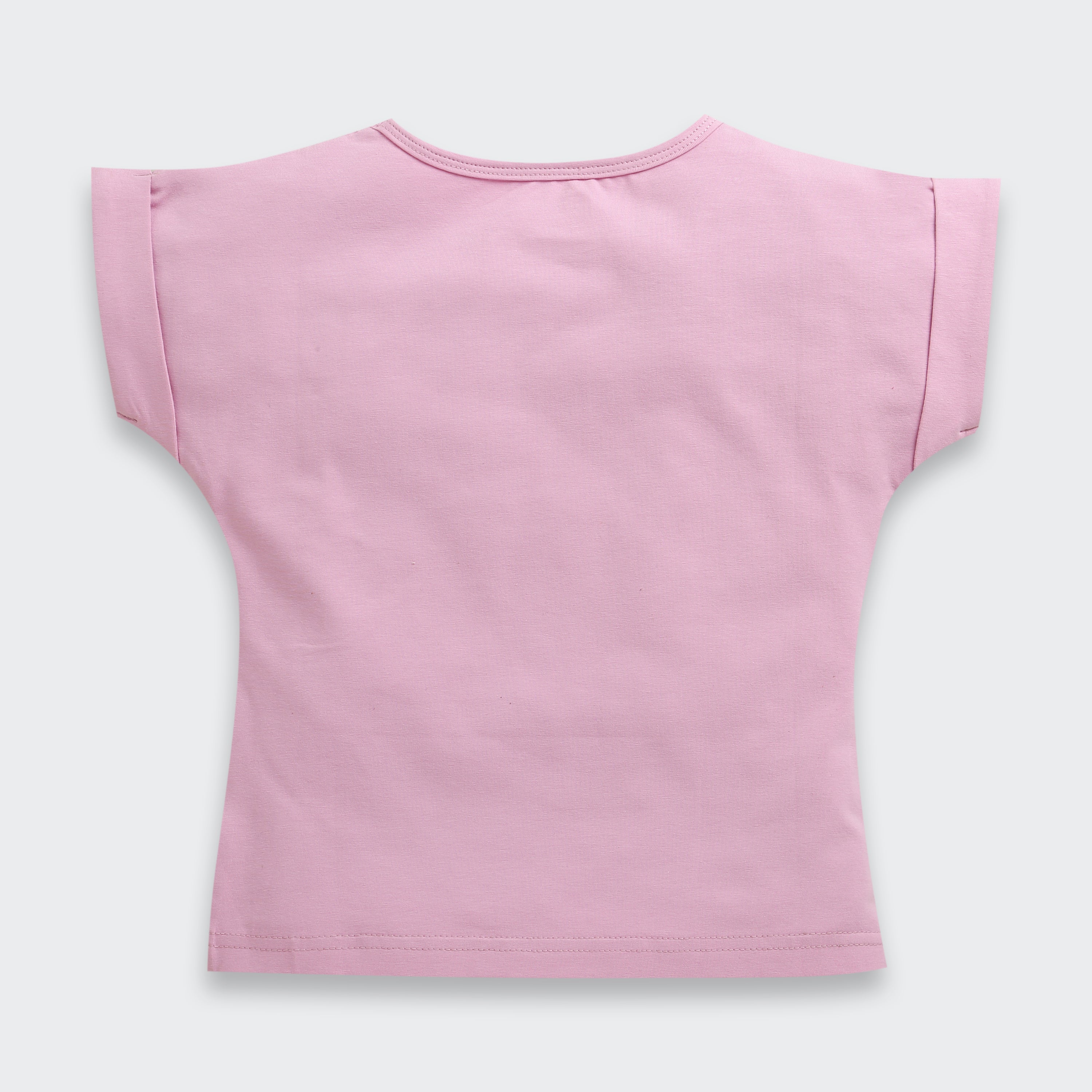 Lilac Barbie Heart Print T-Shirt – Cute Everyday Top for Girls