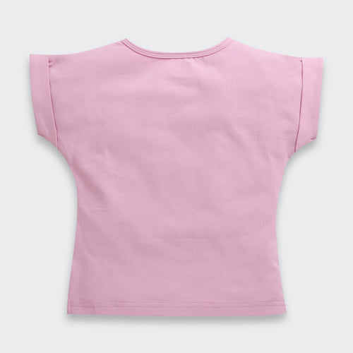 Lilac Barbie Heart Print T-Shirt BATP2025