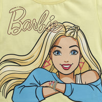 Yellow Barbie Printed T-Shirt – Soft Casual Daily Wear