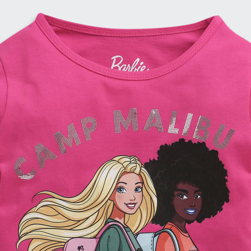 Barbie Hot Pink Friends Full Sleeve Tee BATP2143