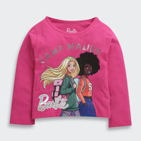 Hot Pink Barbie Friends Full Sleeve Tee – Confident Style
