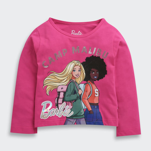 Barbie Hot Pink Friends Full Sleeve Tee BATP2143