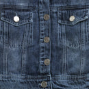 Barbie Dark Blue Classic Denim Jacket For Girls | Everyday Casual Outerwear | Kids | Tiny Girl India