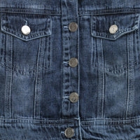 Barbie Dark Blue Classic Denim Jacket For Girls | Everyday Casual Outerwear | Kids | Tiny Girl India