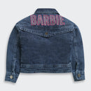 Barbie Dark Blue Classic Denim Jacket For Girls | Everyday Casual Outerwear | Kids | Tiny Girl India