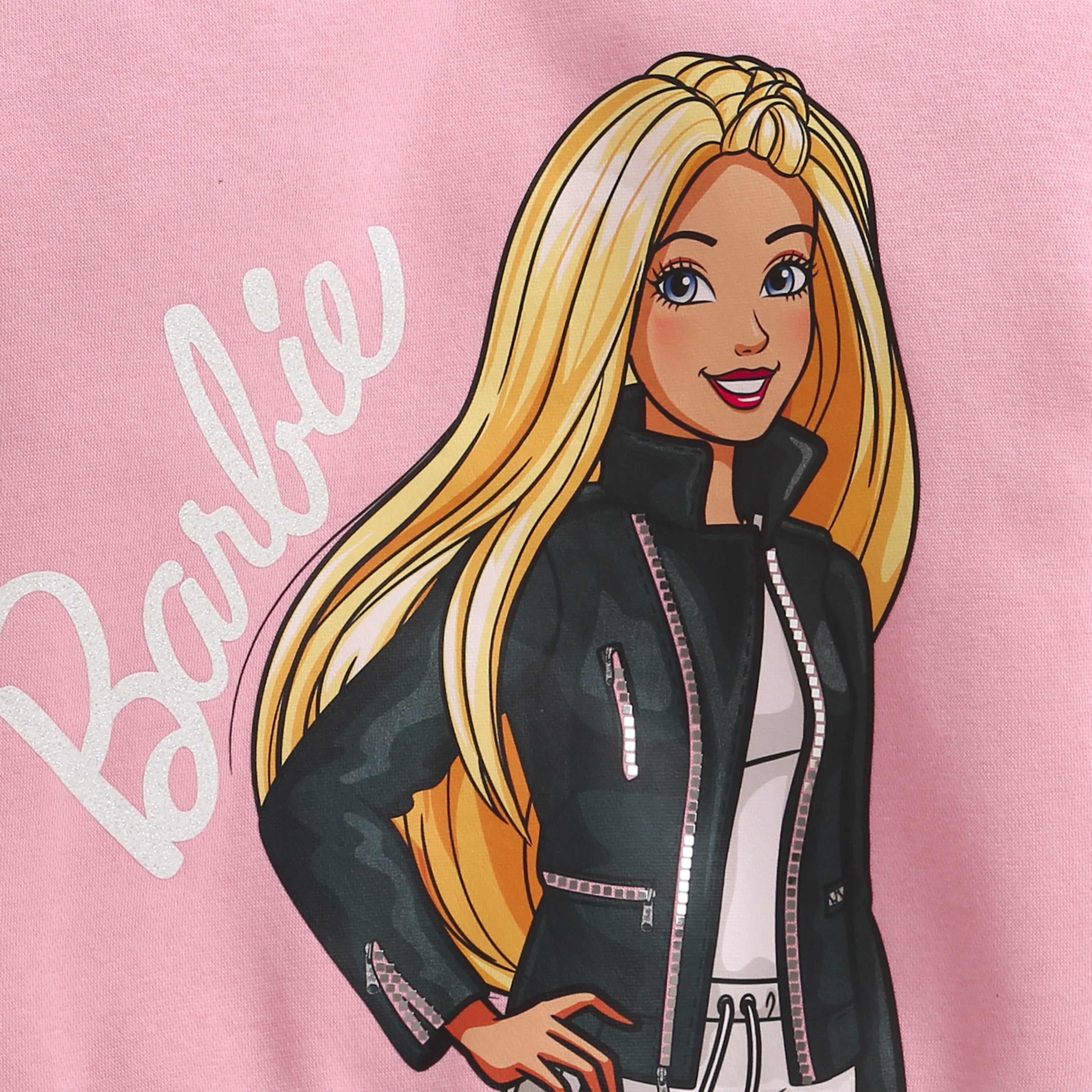 Pink Barbie Sweatshirt for Girls – Cozy Winter Wear