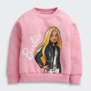 Pink Barbie Sweatshirt for Girls – Cozy Winter Wear