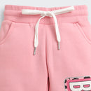 Barbie Pink Joggers for Girls | Trendy Kids Track Pants | Cotton Lower for Daughters | Stylish Children's Activewear | Shop Barbie Collection India