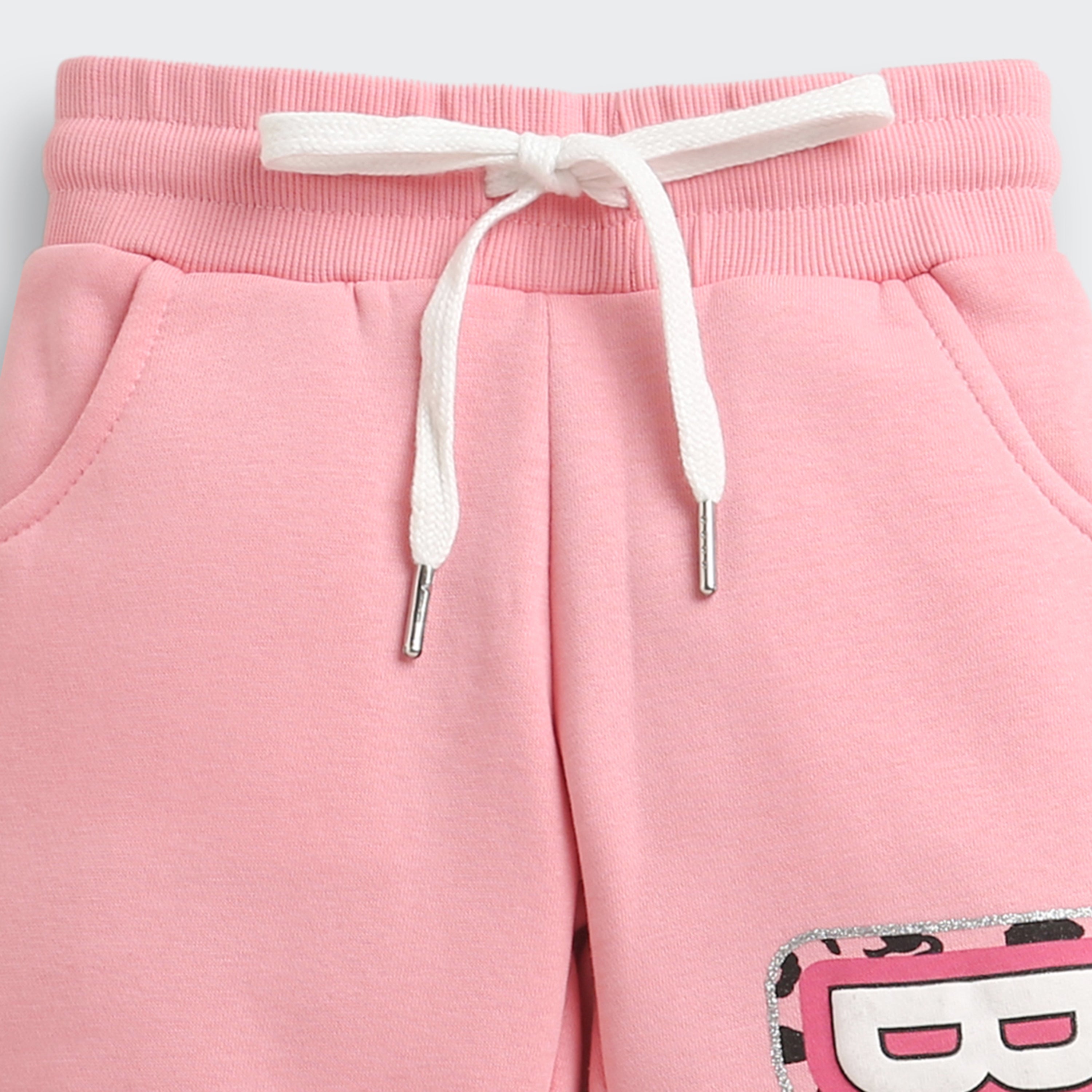 Barbie Pink Joggers for Girls | Trendy Kids Track Pants | Cotton Lower for Daughters | Stylish Children's Activewear | Shop Barbie Collection India