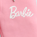 Barbie Light Pink Fleece Jogger Pants For Girls | Soft Winter Bottoms With Drawstring Waist | Kids | Tiny Girl India