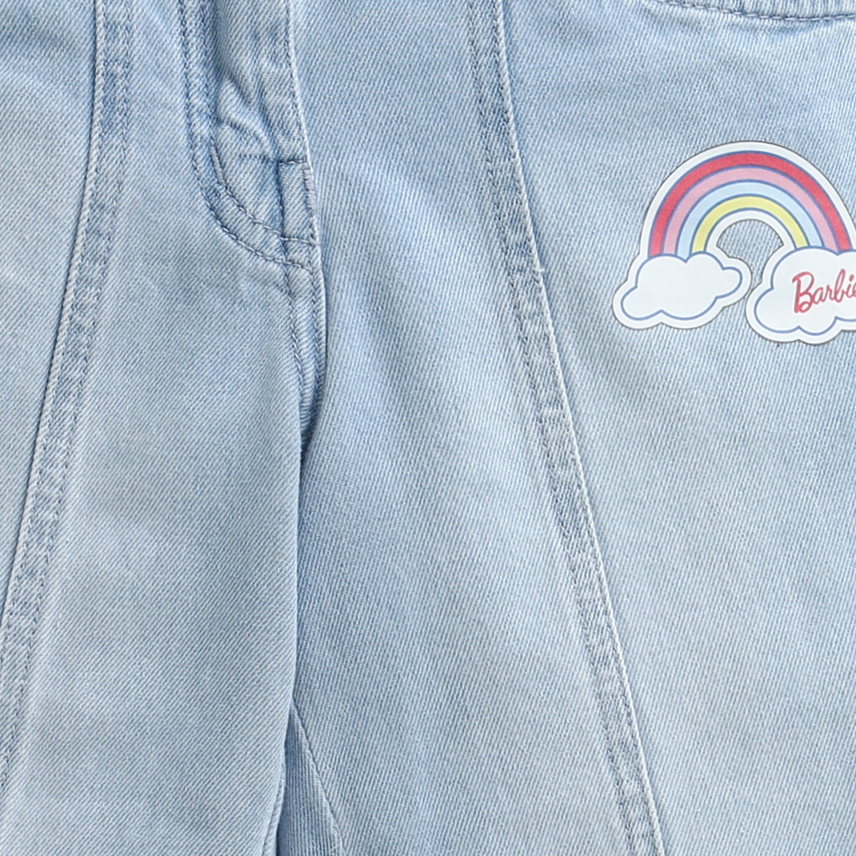 Barbie Girls Light Blue Denim Straight Pants BAP562
