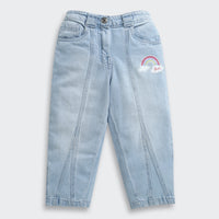 Barbie Girls Light Blue Denim Straight Pants BAP562