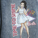 Barbie x Tiny Girl Character Print Jeans for Girls | Trendy Kidswea