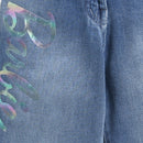 Barbie x Tiny Girl Washed Denim Pants for Girls | Trendy Kidswear