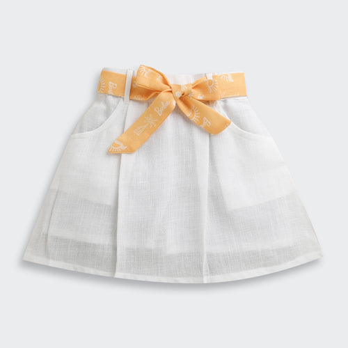 Mustard & White Co-ord Set BASET373
