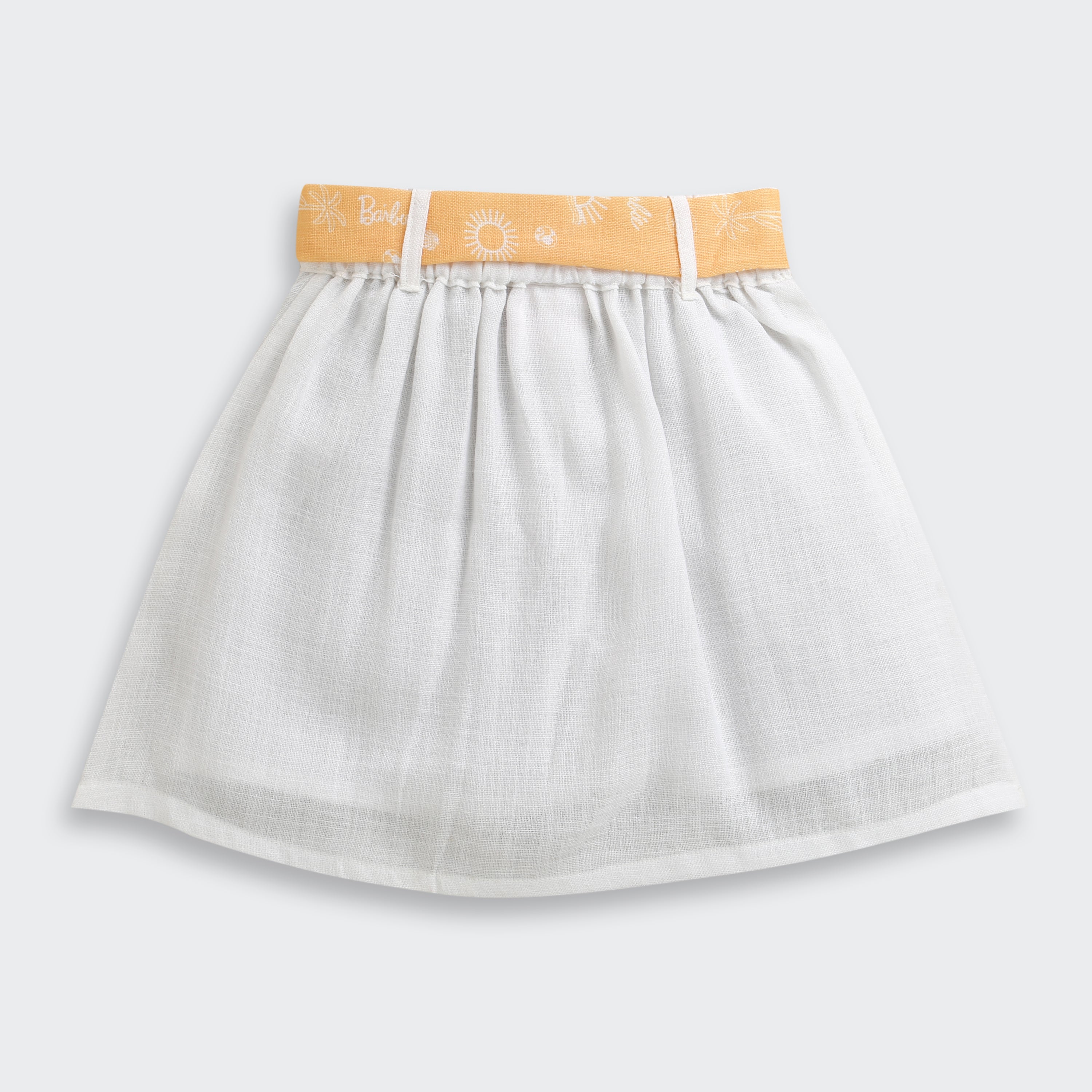 Mustard & White Lace Co-ord Set – Elegant Summer Look